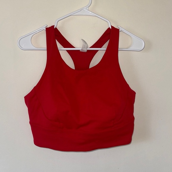 Lululemon Wunder Train Long-Line Bra *Medium Support, C/D Cups Red 14